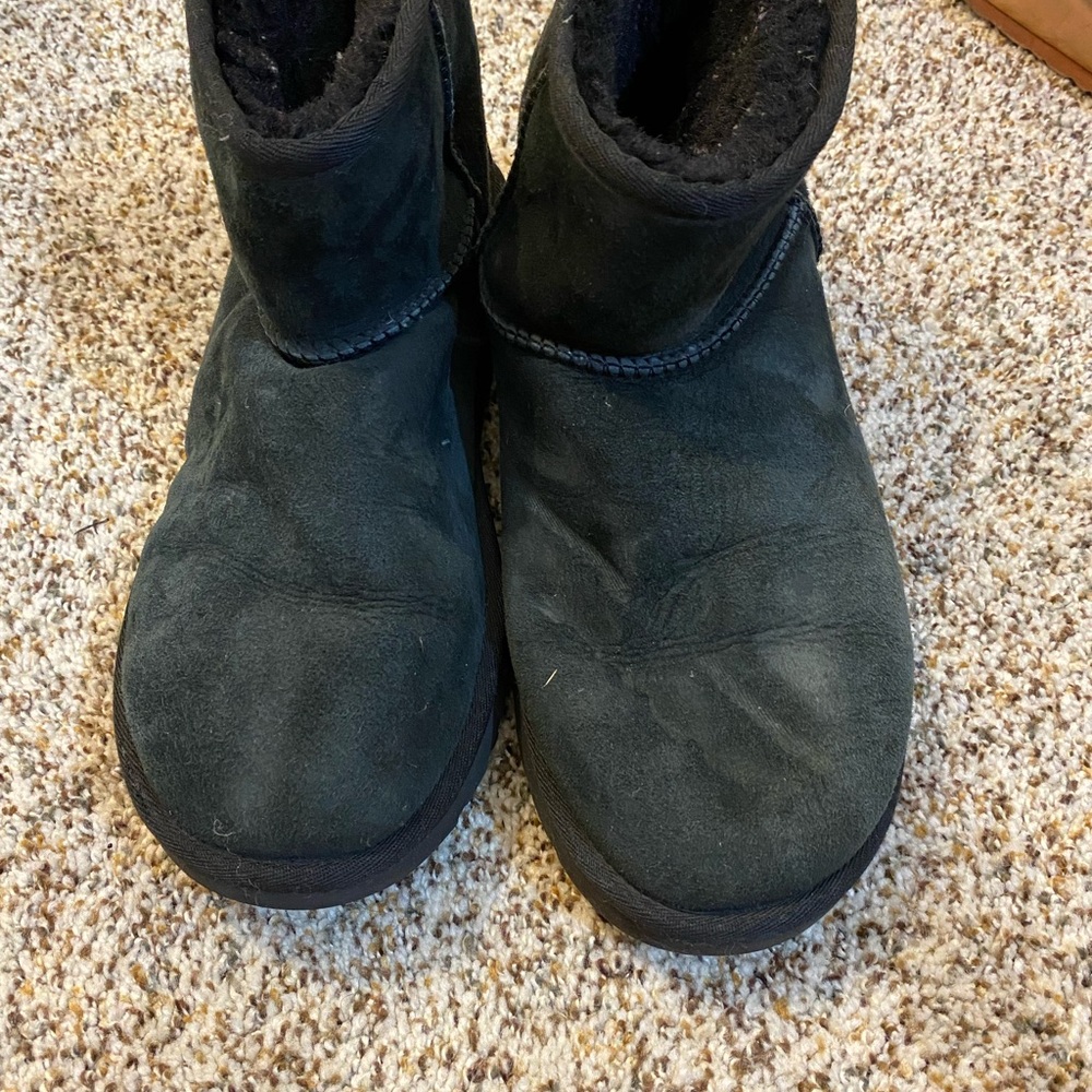 Black ugg mini boots